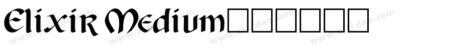 Elixir Medium字体转换